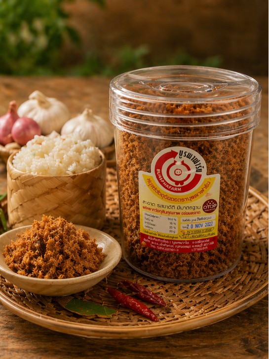 หมูเส้นปรุงรส ตราบูรพาฟาร์ม หมูเส้นปรุงรส ตราบูรพาฟาร์ม